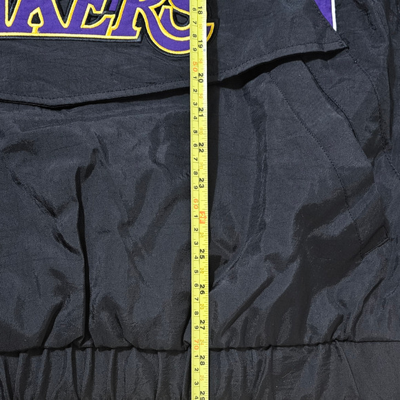 STARTER Los Angeles Lakers Mens Jacket Breakaway Black Hooded 1/4 Zip Size M - Picture 9 of 9